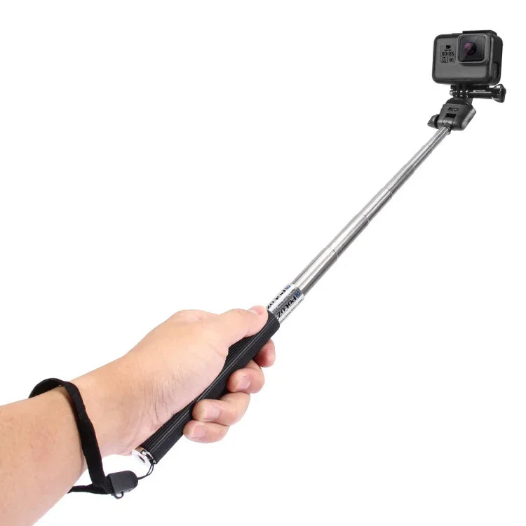 PULUZ Monopé Extensível Portátil para Selfie para GoPro, Insta360, DJI e Outras Câmaras de Ação, Comprimento: 22,5-80cm, Comprimento: 22,5-100cm