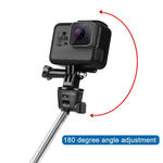 PULUZ Monopé Extensível Portátil para Selfie para GoPro, Insta360, DJI e Outras Câmaras de Ação, Comprimento: 22,5-80cm, Comprimento: 22,5-100cm