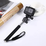 PULUZ Monopé Extensível Portátil para Selfie para GoPro, Insta360, DJI e Outras Câmaras de Ação, Comprimento: 22,5-80cm, Comprimento: 22,5-100cm