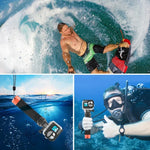PULUZ Empunhadura Flutuante de Espuma com Correia e Base de Libertação Rápida para GoPro, Insta360, DJI e Outras Câmaras de Ação, Empunhadura Flutuante de Espuma