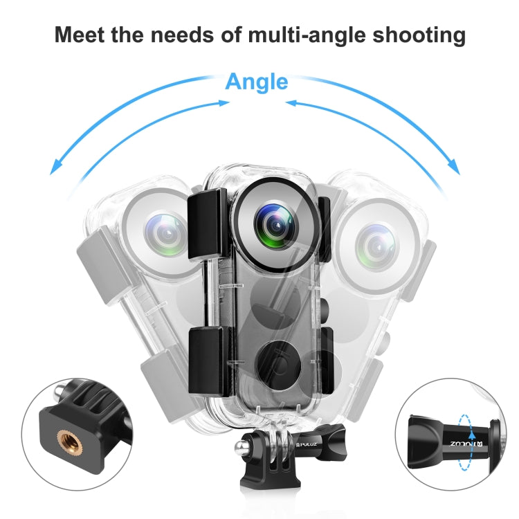 Caixa Subaquática Impermeável PULUZ 30m para Insta360 ONE X2, Caixa Subaquática para Insta360 ONE X2
