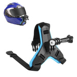 Suporte para Correia de Queixo de Capacete de Motocicleta PULUZ para GoPro, DJI Osmo Action e Outras Câmaras de Ação, Correia de Queixo de Capacete (Preto), Correia de Queixo de Capacete (Laranja), Correia de Queixo de Capacete (Azul)