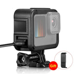 Gaiola de Expansão PA PULUZ com Tampa de Interface Lateral para GoPro HERO12 Black /11 Black /10 Black /9 Black, Gaiola PA com Tampa Lateral