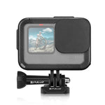 Gaiola de Expansão PA PULUZ com Tampa de Interface Lateral para GoPro HERO12 Black /11 Black /10 Black /9 Black, Gaiola PA com Tampa Lateral