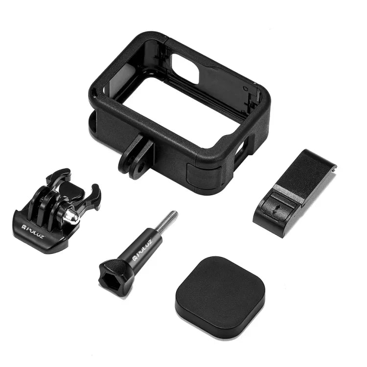 Gaiola de Expansão PA PULUZ com Tampa de Interface Lateral para GoPro HERO12 Black /11 Black /10 Black /9 Black, Gaiola PA com Tampa Lateral