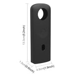 Capa Protetora de Silicone PULUZ com Tampa para Lente para Câmara Panorâmica Ricoh Theta SC2 360, Capa de Silicone para Ricoh Theta SC2 (Preto)