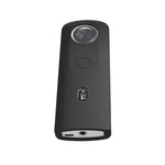 Capa Protetora de Silicone PULUZ com Tampa para Lente para Câmara Panorâmica Ricoh Theta SC2 360, Capa de Silicone para Ricoh Theta SC2 (Preto)