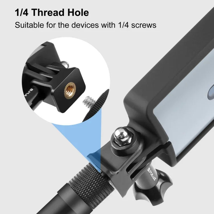 Estrutura Protetora em Plástico PC ABS PULUZ para Ricoh Theta SC2, com Adaptador de Montagem e Parafuso, Estrutura Plástica para Ricoh Theta SC2