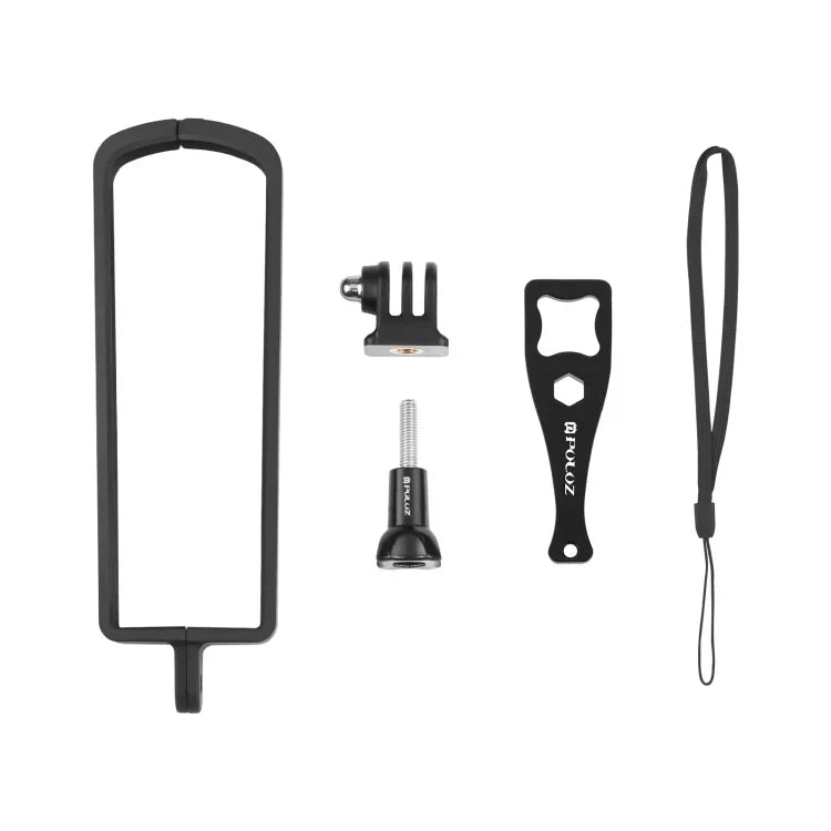 Estrutura Protetora em Plástico PC ABS PULUZ para Ricoh Theta SC2, com Adaptador de Montagem e Parafuso, Estrutura Plástica para Ricoh Theta SC2