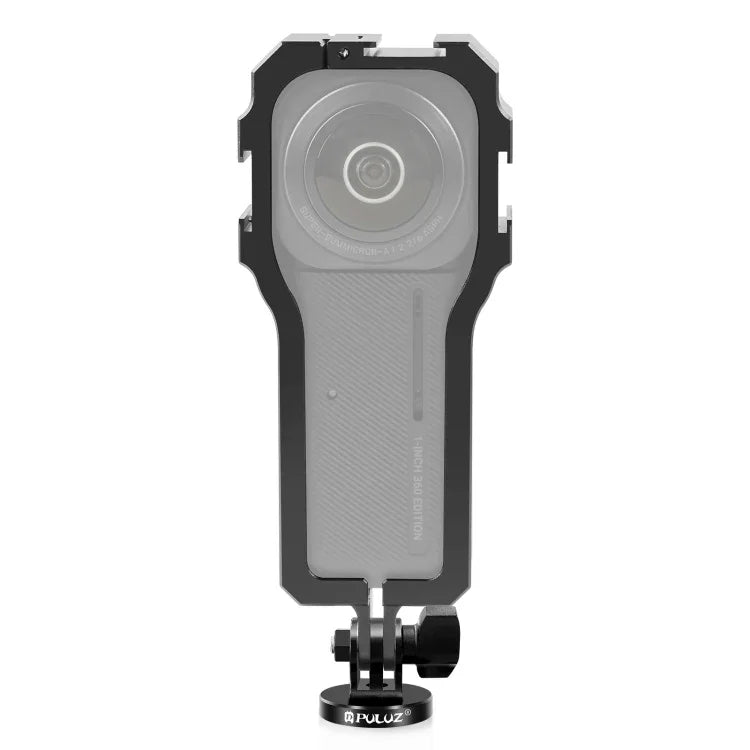 Gaiola Protetora PULUZ com Suporte Cold Shoe para Insta360 ONE RS Edição 1 Polegada 360, Gaiola Protetora