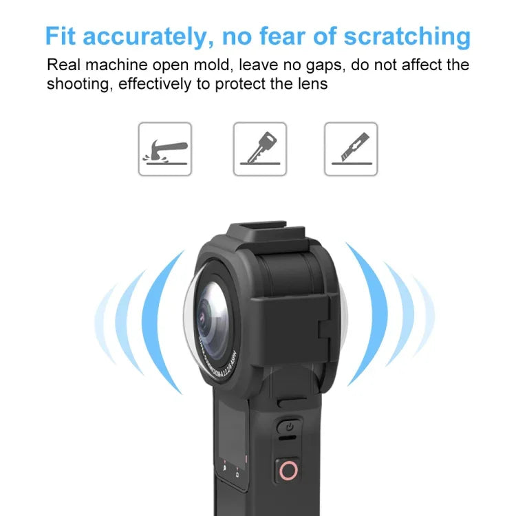 Capa Protetora de Lente PULUZ para Insta360 ONE RS Edição 1 Polegada 360, Protetor de Lente Atualizado