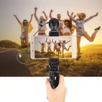 Suporte de tripé de secretária PULUZ em plástico com suporte para telemóvel e cabeça de tripé ajustável para smartphones