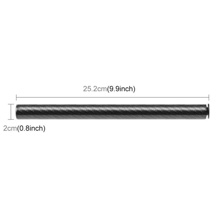 Braço Extensor de 250mm em Liga de Alumínio e Fibra de Carbono para Flutuabilidade de Selfie-stick PULUZ para GoPro, Insta360, DJI e Outras Câmaras de Ação, 250mm