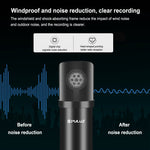 PULUZ Kits profissionais de microfone para estúdio e transmissão com braço de suspensão em tesoura, suporte anti-choque metálico e placa de som USB, kits de microfone (preto), kits de microfone (dourado), kits de microfone (prateado)