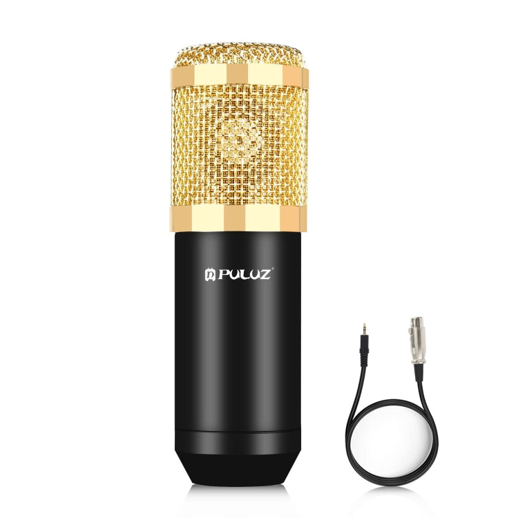 Microfone condensador PULUZ para estúdio, transmissão e canto profissional