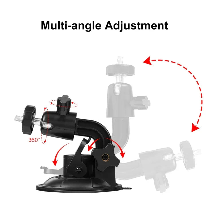 Suporte de Ventosa para Carro PULUZ com Abraçadeira para Telemóvel / Parafuso / Adaptador para Tripé, Ventosa para Telemóvel no Carro