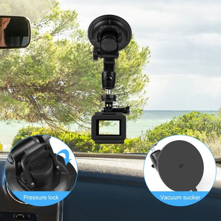 Suporte de Ventosa para Carro PULUZ com Abraçadeira para Telemóvel / Parafuso / Adaptador para Tripé, Ventosa para Telemóvel no Carro