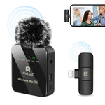 Microfone Lavalier Sem Fios PULUZ para iPhone / iPad, Receptor de 8 Pinos, 8 Pinos 1 TX + 1 RX