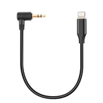 Cabo Adaptador de Áudio Microfone Vivo PULUZ 3,5mm TRS Macho para 8 Pinos Macho para PU3153 / PU3154, 3,5mm para 8 Pinos
