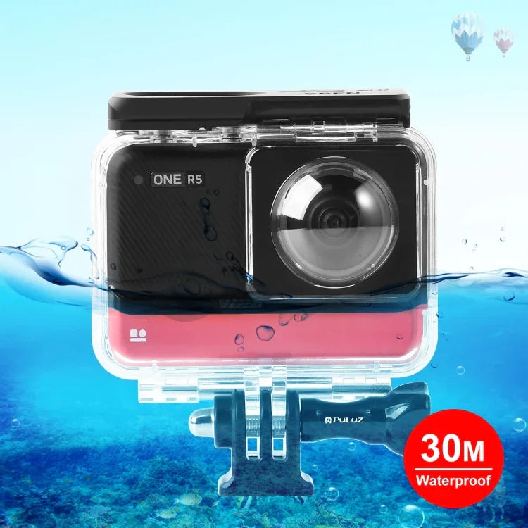 Estojo de Mergulho Subaquático Impermeável PULUZ 30m para Insta360 One RS 360 Edition, Estojo de Mergulho para Insta360 One RS 360 Edition