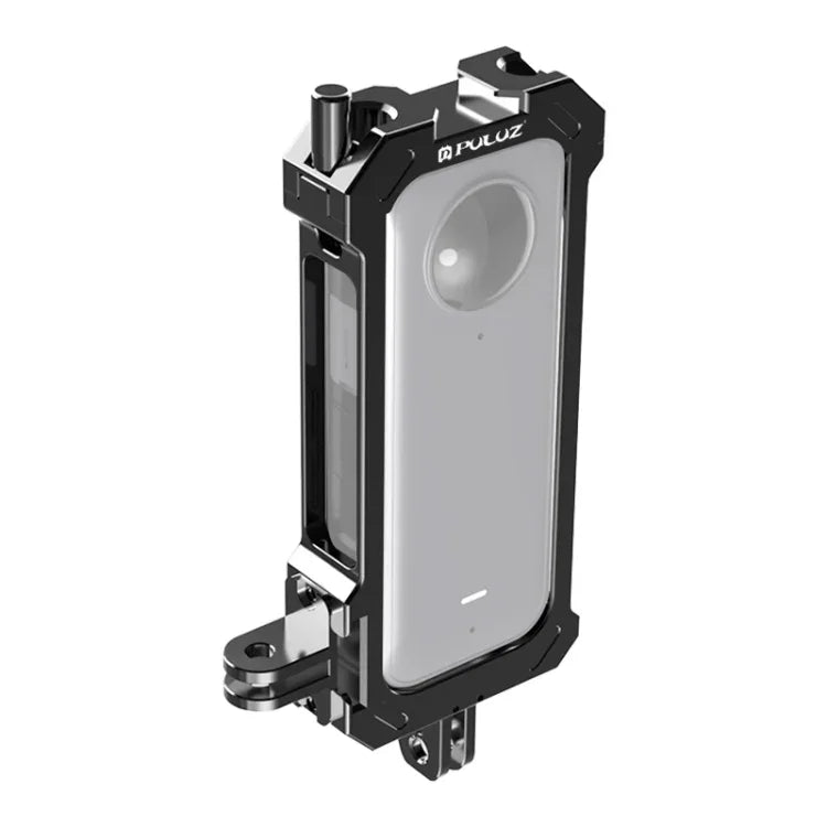 Estrutura de Proteção Metálica PULUZ para Insta360 X3 com Base de Sapata Fria Expandida e Adaptador para Tripé, Gaiola Metálica Stock EUA, Para Insta360 X3