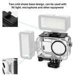 Caixa Subaquática Impermeável para Mergulho PULUZ 60m para DJI Osmo Action 5 Pro / 3 / 4 com Cold Shoe & Fecho Montagem Básica & Parafuso, Caixa Impermeável para DJI Osmo Action 3 / 4