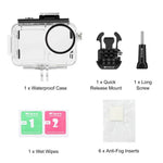 Caixa Subaquática Impermeável para Mergulho PULUZ 60m para DJI Osmo Action 5 Pro / 3 / 4 com Cold Shoe & Fecho Montagem Básica & Parafuso, Caixa Impermeável para DJI Osmo Action 3 / 4