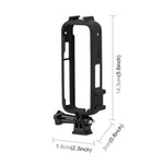 Estrutura Protetora de Plástico PC PULUZ para Insta360 X3 com Sapata Fria, Montagem de Adaptador e Parafuso, Estrutura PC