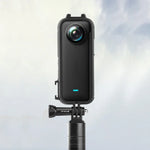 Estrutura Protetora de Plástico PC PULUZ para Insta360 X3 com Sapata Fria, Montagem de Adaptador e Parafuso, Estrutura PC
