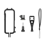 Estrutura Protetora de Plástico PC PULUZ para Insta360 X3 com Sapata Fria, Montagem de Adaptador e Parafuso, Estrutura PC