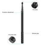 Monopé Selfie de Metal PULUZ 157cm para Insta360 One RS / X2 / X3 / X4 / DJI Osmo 360, Monopé de 150cm
