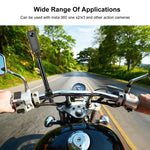 Suporte Adaptador para Câmara para Fixação em Guiador de Motociclo/Bicicleta PULUZ com Suporte Monopé, Suporte Monopé para Motociclo
