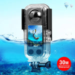 Para Caixa Subaquática Impermeável PULUZ 30m Insta360 X3, Caixa Impermeável 30m