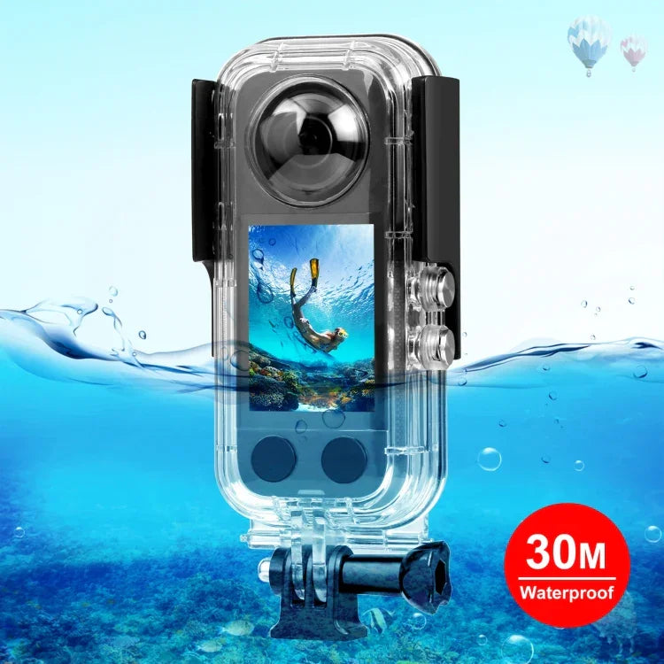 Para Caixa Subaquática Impermeável PULUZ 30m Insta360 X3, Caixa Impermeável 30m