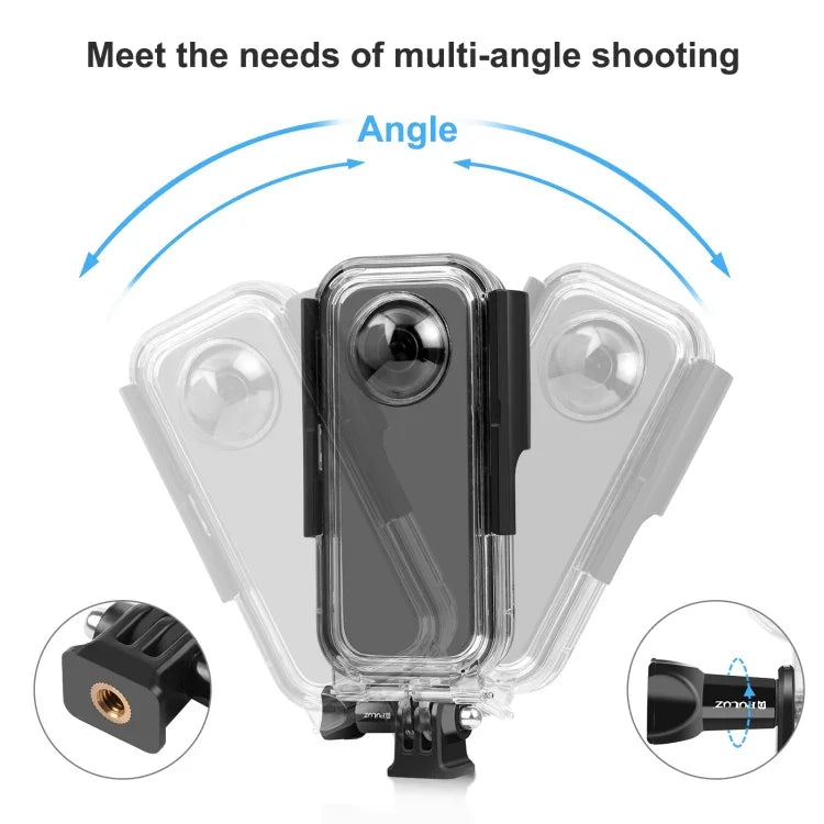 Para Caixa Subaquática Impermeável PULUZ 30m Insta360 X3, Caixa Impermeável 30m