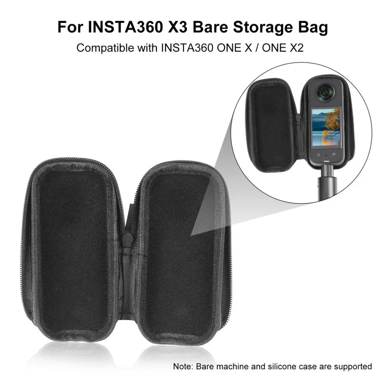 Bolsa de Transporte Portátil para Câmara PULUZ para Insta360 X3 / X4 Air / ONE X2, Bolsa para Caixa Insta360 X3
