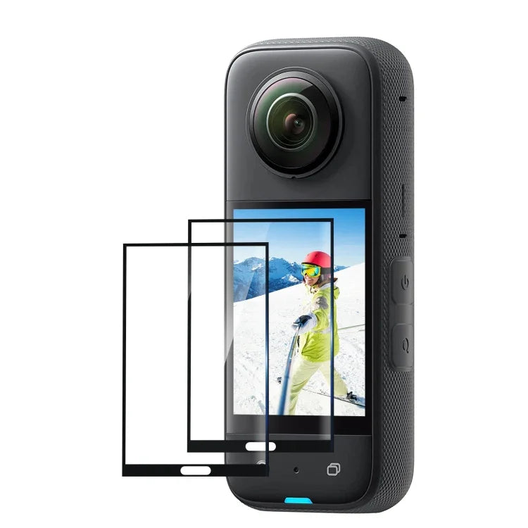 Para Insta360 X3 PULUZ 2pcs Filme Curvo HD para Ecrã, Para Insta360 X3