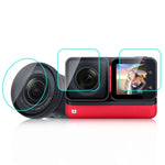 Para Insta360 One RS PULUZ Filme de Vidro Temperado 3 em 1 para Ecrã + Objetiva 4K + Objetiva Leica, Para Insta360 One RS