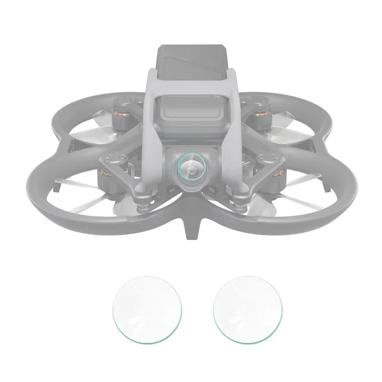 Para DJI Avata PULUZ 2pcs Filme de Lente de Vidro Temperado para Drone, Para DJI Avata