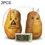 Kit Educativo DIY Relógio Digital de Batata Verde Ciência Nova com Ecrã LCD de 2 polegadas (Batata NÃO Incluída), Relógio Digital de Batata