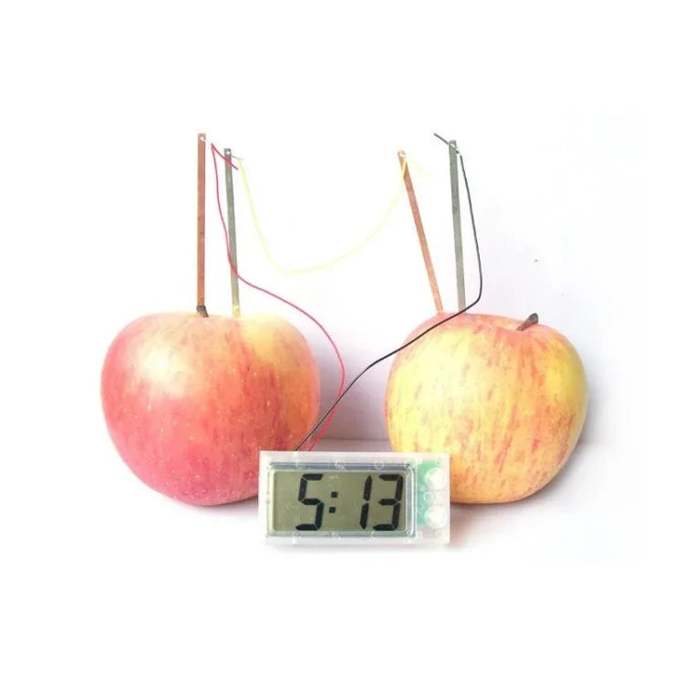 Kit Educativo DIY Relógio Digital de Batata Verde Ciência Nova com Ecrã LCD de 2 polegadas (Batata NÃO Incluída), Relógio Digital de Batata