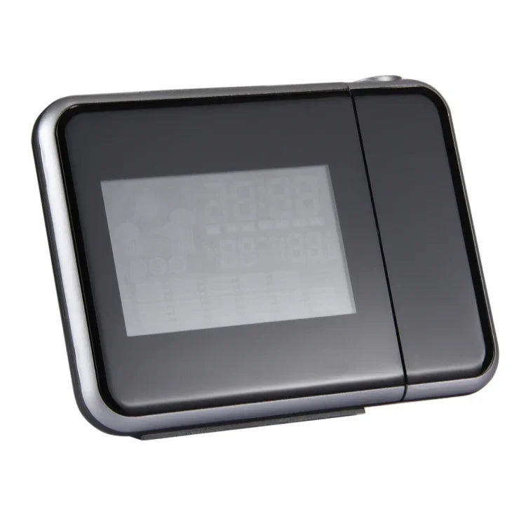 Despertador Multifuncional com Ecrã LCD a Cores, Projeção LED, Estação Meteorológica / Temperatura / Humidade / Calendário, Despertador com Projeção LED