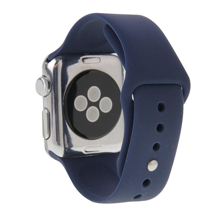 Para Apple Watch Sport 38mm Correia Desportiva de Borracha de Alto Desempenho com Fecho de Pino e Encaixe