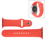 Para Apple Watch Sport 38mm Correia Desportiva de Borracha de Alto Desempenho com Fecho de Pino e Encaixe