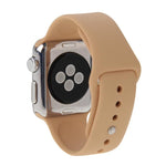 Para Apple Watch Sport 38mm Correia Desportiva de Borracha de Alto Desempenho com Fecho de Pino e Encaixe
