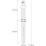 Para Apple Watch Sport 38mm Correia Desportiva de Borracha de Alto Desempenho com Fecho de Pino e Encaixe