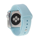 Para Apple Watch Sport 38mm Correia Desportiva de Borracha de Alto Desempenho com Fecho de Pino e Encaixe