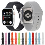 Para Apple Watch Sport 38mm Correia Desportiva de Borracha de Alto Desempenho com Fecho de Pino e Encaixe