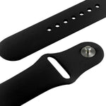Para Apple Watch Sport 42mm Correia Desportiva de Borracha de Alto Desempenho com Fecho de Pino e Encaixe