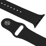 Para Apple Watch Sport 42mm Correia Desportiva de Borracha de Alto Desempenho com Fecho de Pino e Encaixe